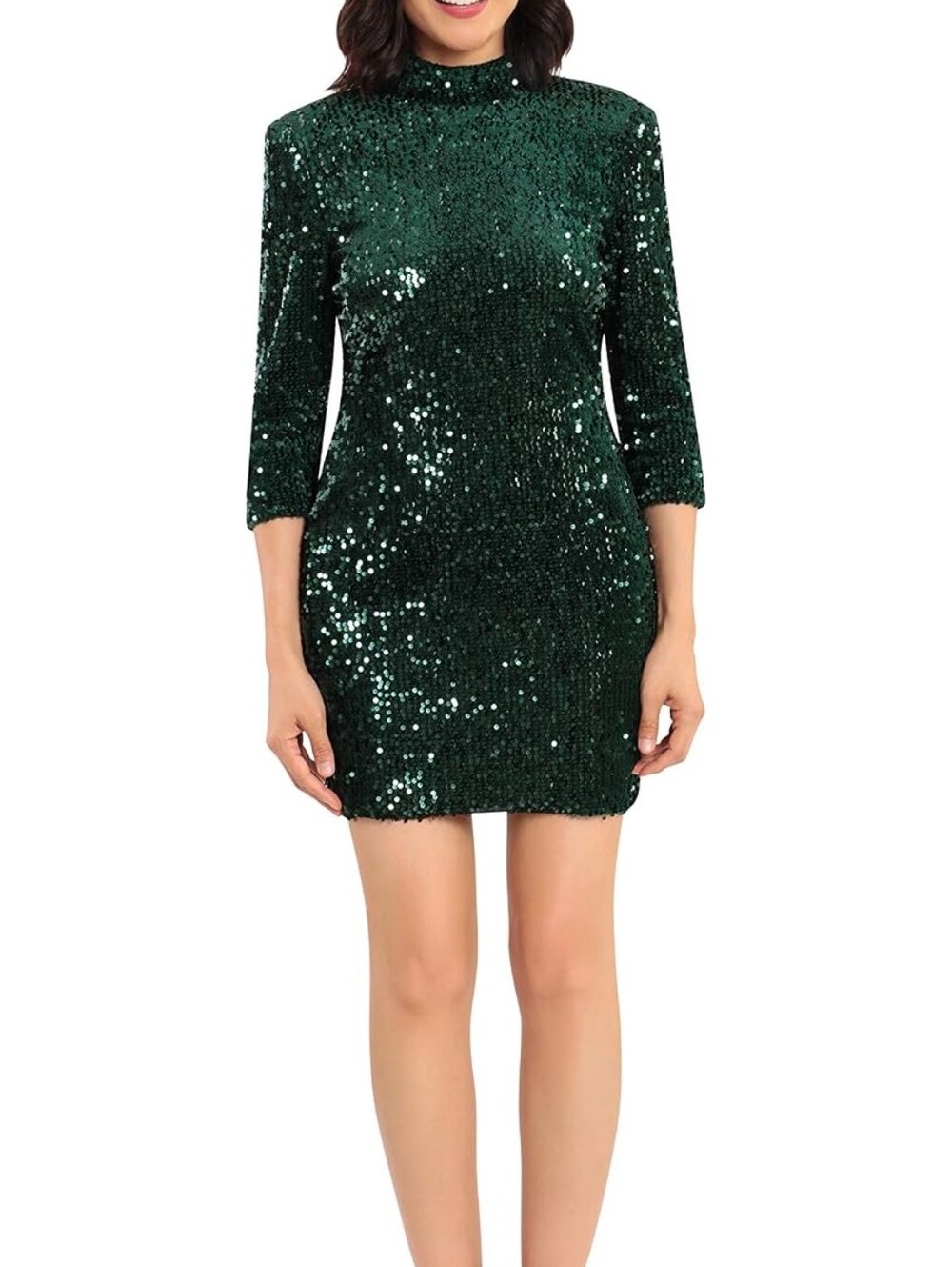 Donna Morgan Women's Emerald Sequin Long-Sleeve Dress Jacket - Picture 1 of 10